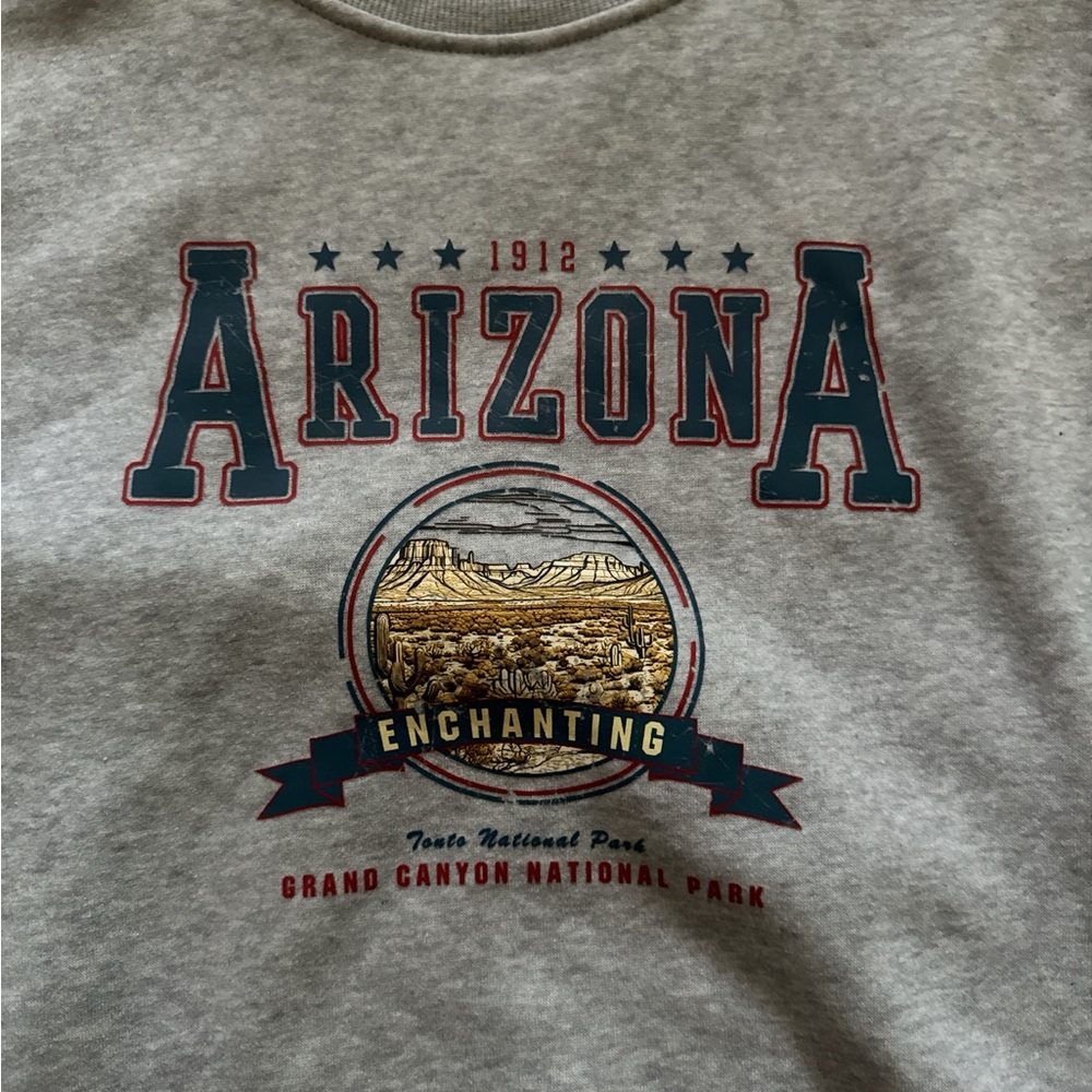 SHEIN Gray Arizona Graphic Sweater